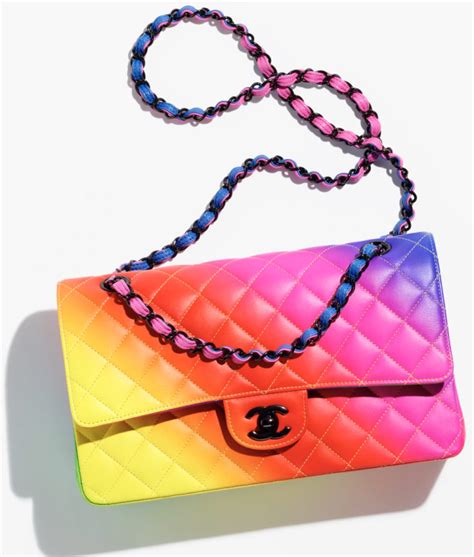 chanel rainbow purse|chanel rainbow bag carousell.